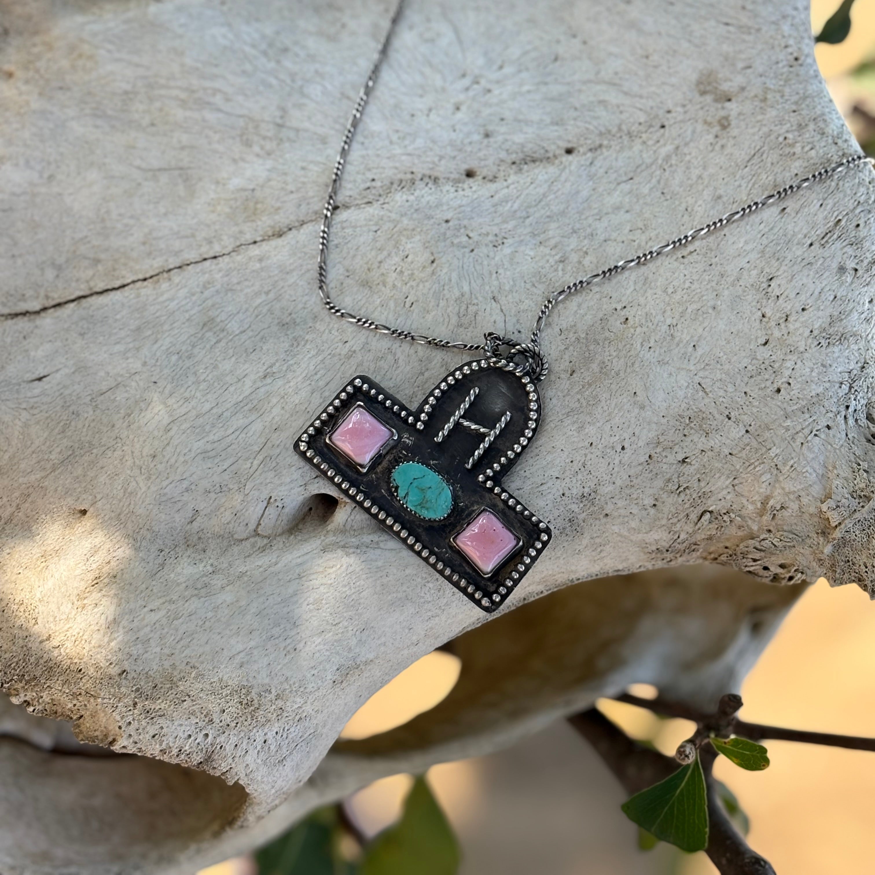 " H " Pendent Necklace